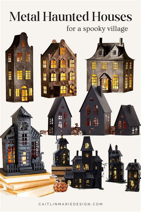 halloween metal haunted house|metal haunted houses for sale.